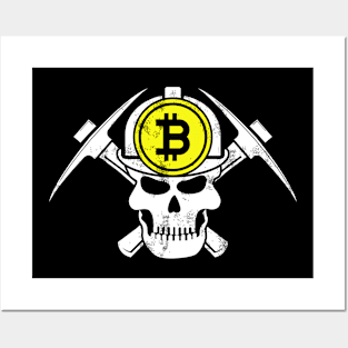 Bitcoin Mining gift Posters and Art